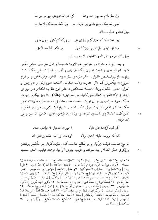 Critical Edition in Perso-Arabic Script